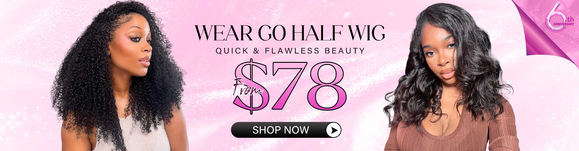 Wear Go Half Wig