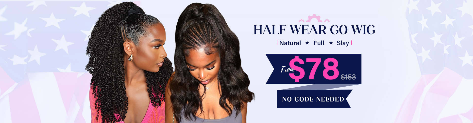Wear Go Half Wig