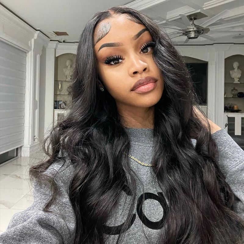 Body Wave 4x4 HD Pre-plucked Hairline Lace Closure Wig 150% Density Daily Sale