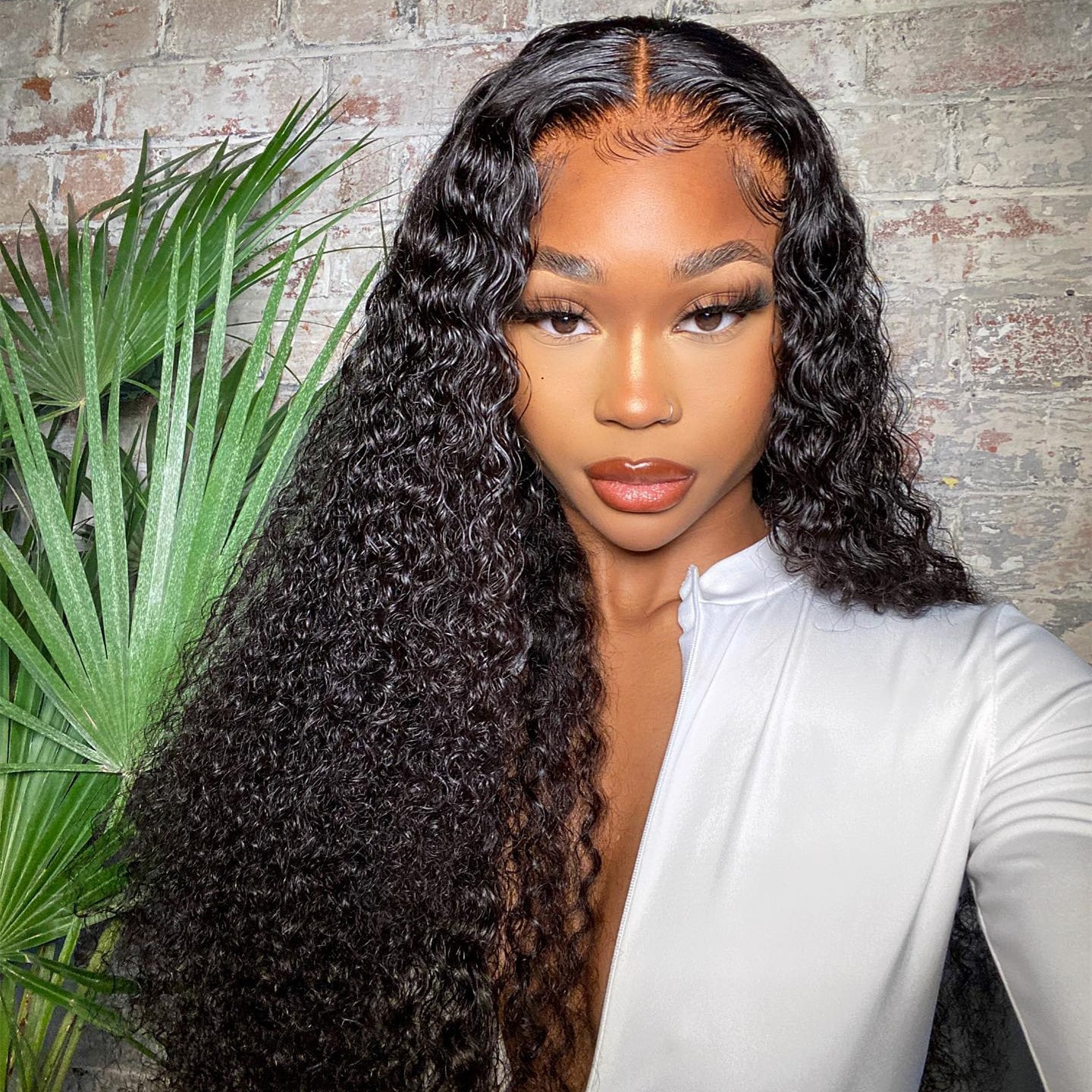 Pre Bleached Knots Water Wave 13x4 HD Lace Front Wig 150% Daily Sale