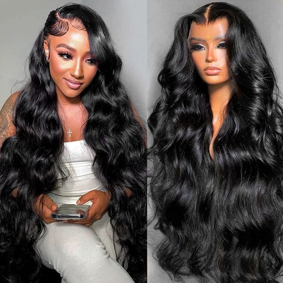 Body Wave 13x4 200% Lace Front Wig Pre Plucked Hairline 2024 Clearance