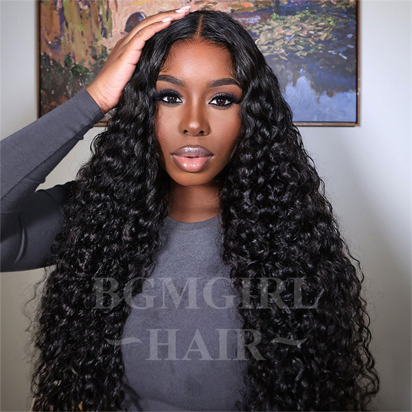 GC-Sale Water Wave 6x4 Wear Go HD Lace Bleached Wig 180% 2024 Crazy Clearance Sale