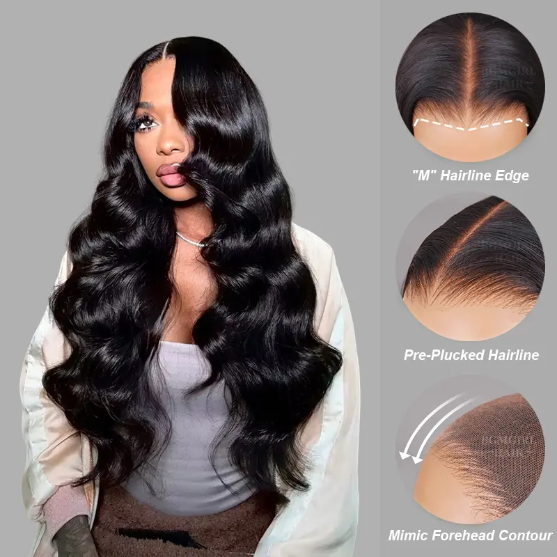 m cap 20 inch body wave wig