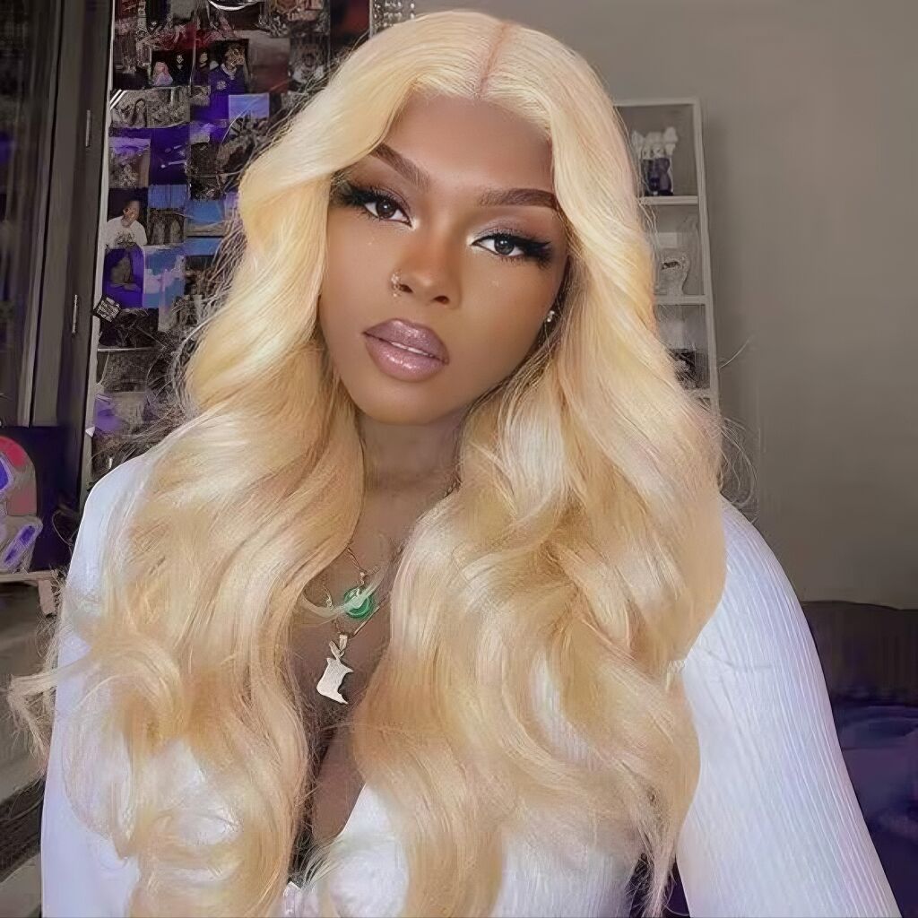 glueless wigs colored wigs blonde wig