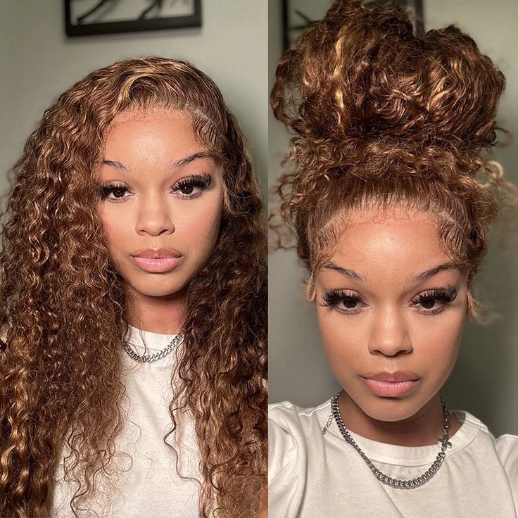 highlight water wave wig