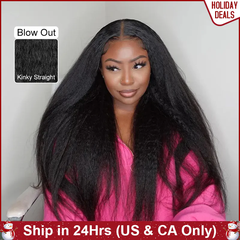 kinky straight wig wear and go lace wigs