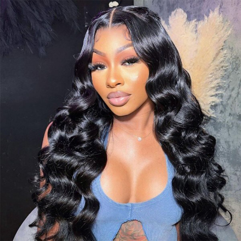 Pre-Bleached Body Wave Wear & Go Glueless HD Lace Closure 180% Density Wig Valentines Day Sale