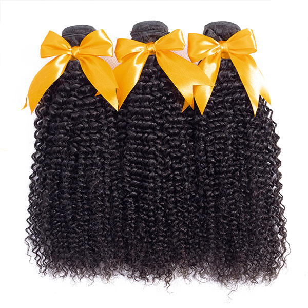 Vip Sale Kinky Curly 3 Bundles Human Hair Extensions Hair Weaves