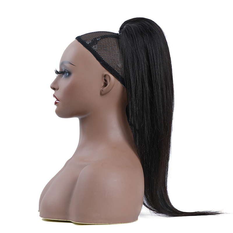 Bgmgirl Straight Drawstring Ponytail 100% Human Hair Extension