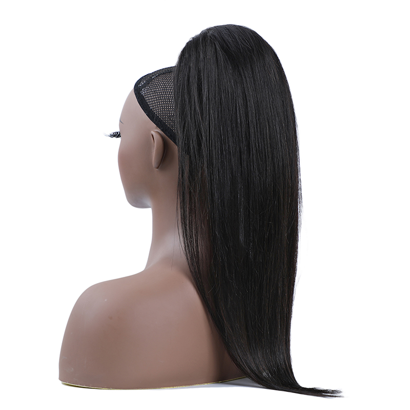 Bgmgirl Straight Drawstring Ponytail 100% Human Hair Extension