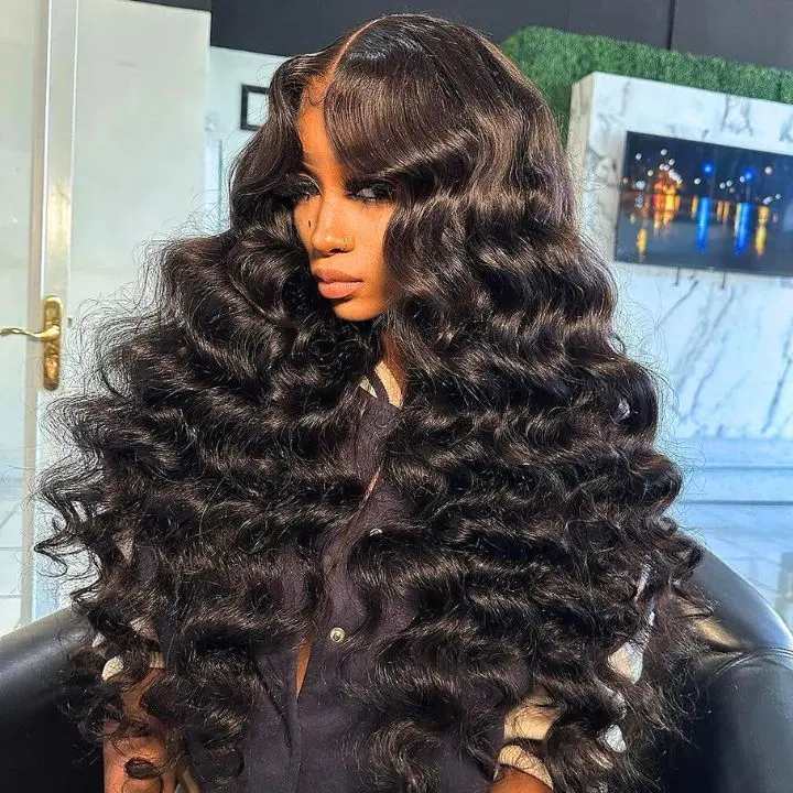 M-cap Loose Deep Wave 9x6 Wear Go Wig HD Lace Pre-Bleached Tiny Knots Pre-Plucked Natural Hairline Glueless Wig | BGMgirl Hair