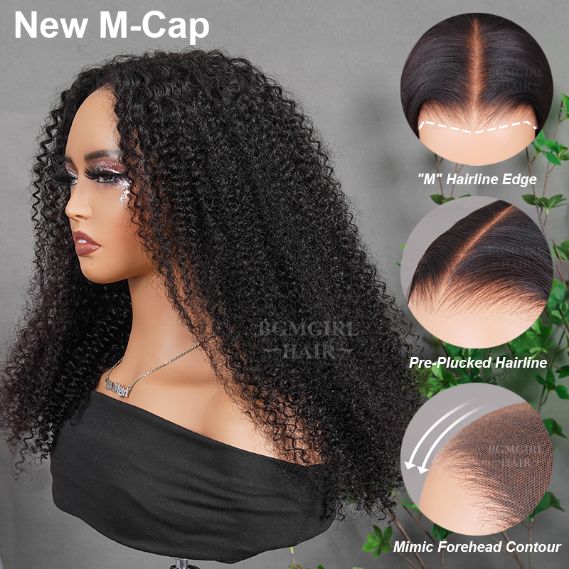 m cap glueless wig