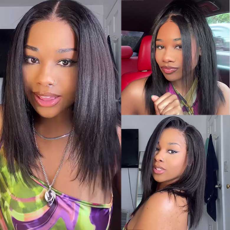US ONLY | Yaki Straight 9x6 Transparent Lace Wear Go Wig 180% Glueless Wig 2025