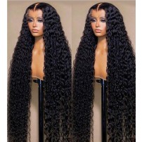 Deep Wave 13x4 HD Pre Bleached Knots 200% Lace Front Wig Melt All Skin Tone 2024 Clearance