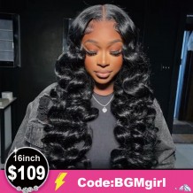 Loose Deep 16inch Bob Wave Wear & Go Glueless 180% HD Lace Closure Wig Clearance Sale | BGMgirl