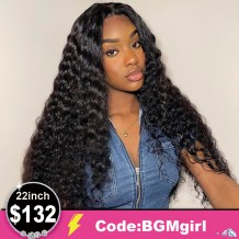 22inch Deep Wave 13*4 Lace Front Wig 200% Density Clearance Sale | BGMgirl