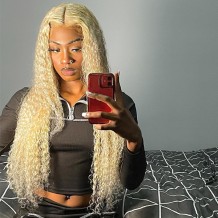 613 Blonde Deep Wave Lace Closure Wig | BGMgirl