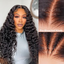 glueless wigs bleached knots wig