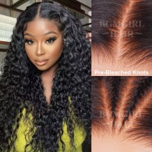 glueless wigs bleached knots wig