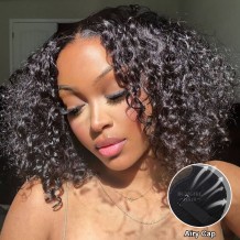 Short Bob Water Wave Wear Go Wig 6x4 HD Lace Closure 180% Glueless Wig | BGMgirl Hair