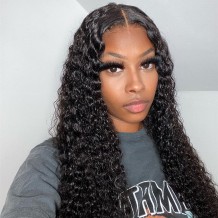 Water Wave Lace Closure Wig Transparent Lace Wig | BGMgirl