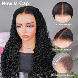 M-cap Water Wave 9x6 Wear Go Pre Bleached Tiny Knots HD Lace Wig Tiktok Creator Recommend
