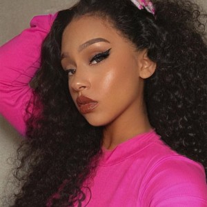 4C Curly Hairline Water Wave HD Lace Front Wig | BGM Hair