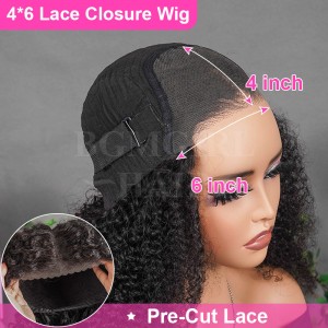 Afro Curly Wear & Go Glueless Wig HD Lace Closure 180% Density Wig | BGMgirl