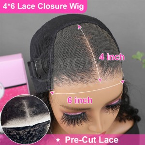 20inch Curly Wig Wear Go Glueless 180% HD Lace Closure Wig Pre plucked Pre cut Lace Group Buy | BGMgirl