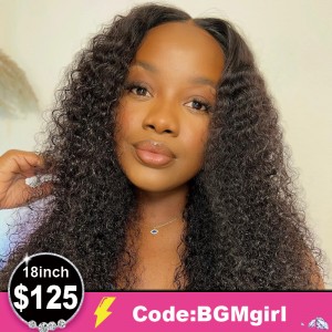 18inch Kinky Curly 13*4 HD Lace Front Wig 150% Density Clearance Sale | BGMgirl