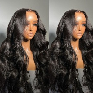 Body Wave 13x4 HD Pre Bleached Knots 200% Lace Front Wig Melt All Skin Tone 2024 Clearance