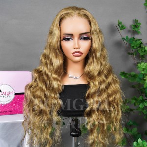 Honey Blonde Body Wave #27 Wear & Go Glueless Lace Closure 180% Density Color Wig | BGMgirl