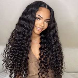 Pre-Bleached Deep Wave Wear & Go Glueless HD Lace Closure 180% Density Wig | BGMgirl