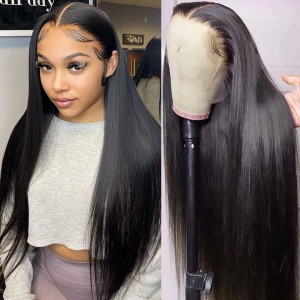 straight wigs transparent lace wig