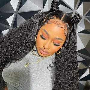 Water Wave 13x4 200% Lace Front Wig Pre Plucked Hairline 2024 Clearance