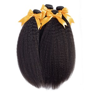 Kinky Straight Bundles With Closure Human Hair Extensions | BMGirl