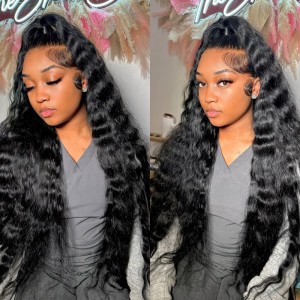 Loose Deep Wave 13*4 HD Lace Front Wigs Curly Wig | BGMgirl