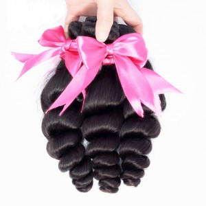 Loose Wave Bundles With Closure Human Hair Extensons | BGMGirl