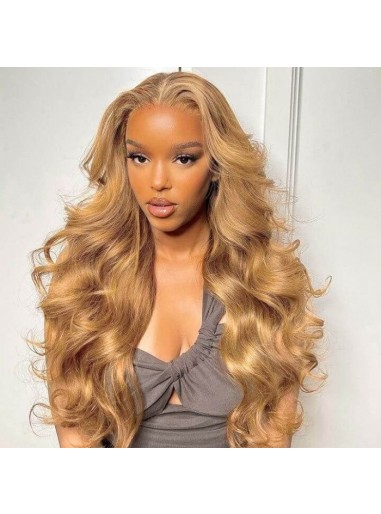 #27 Honey Blonde Body Wave Wear Go 4x6 HD Lace Closure Wig 180% Pre Plucked Glueless Wig 2024 Weekend Deal | BGM Hair