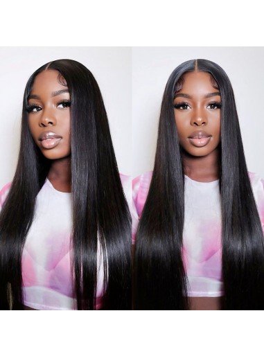 GC-sale Straight 6x4 Wear Go HD Lace Bleached Wig 180% 2024 Crazy Clearance Sale