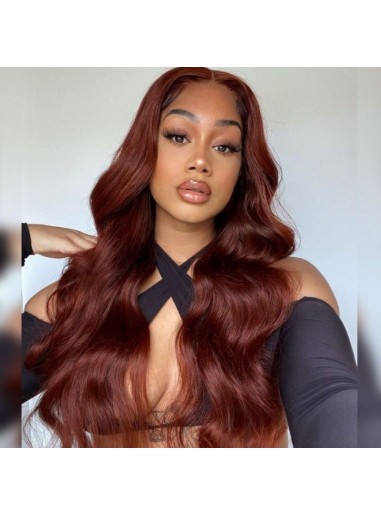 Reddish Brown Body Wave Wear Go 4x6 HD Lace Closure Wig 180% Pre Plucked Glueless Wig 2024 Weekend Deal | BGM Hair