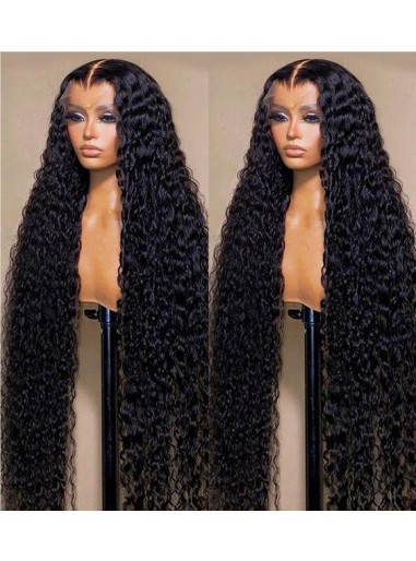 Deep Wave 13x4 HD Pre Bleached Knots 200% Lace Front Wig Melt All Skin Tone 2024 Clearance