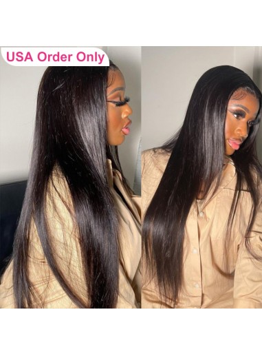 Straight Wear Go Wig 6x4 HD Lace Closure Pre Plucked 180% Glueless Wig 24Hrs Shipping