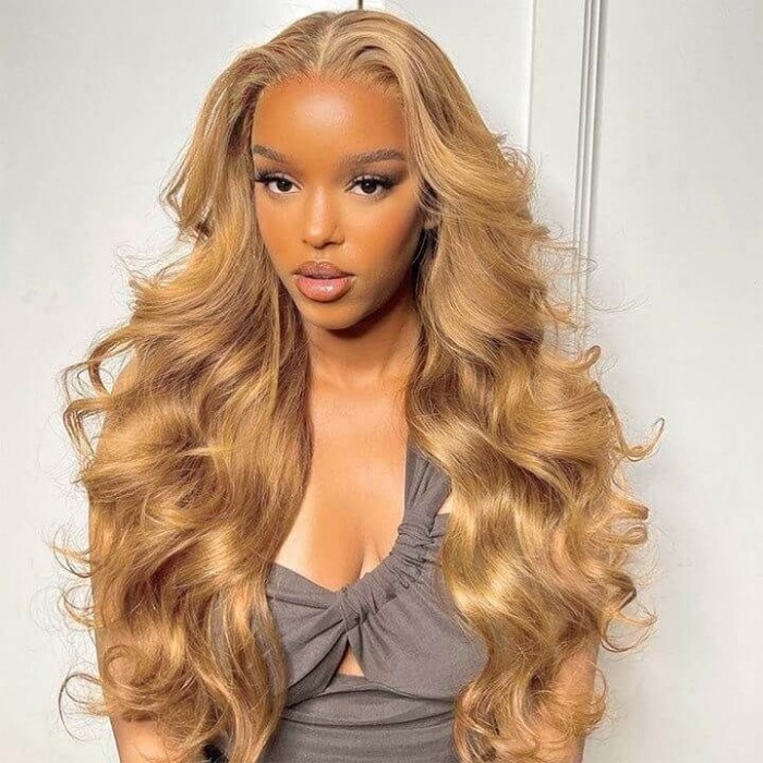 #27 Honey Blonde Body Wave Wear Go 4x6 HD Lace Closure Wig 180% Pre Plucked Glueless Wig 2024 Weekend Deal | BGM Hair