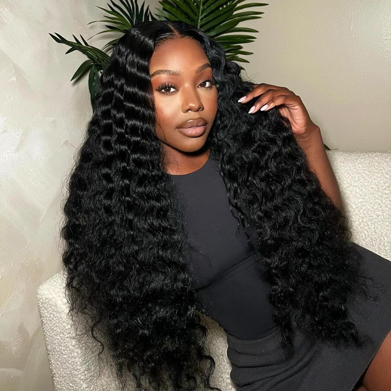 deep wave wig curly lace wig wear and go lace wig