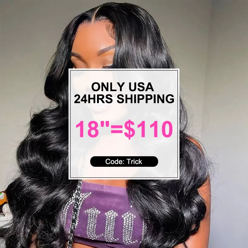 GC-Sale Body Wave 6x4 Wear Go HD Lace Bleached Wig 180% 2024 Crazy Clearance Sale