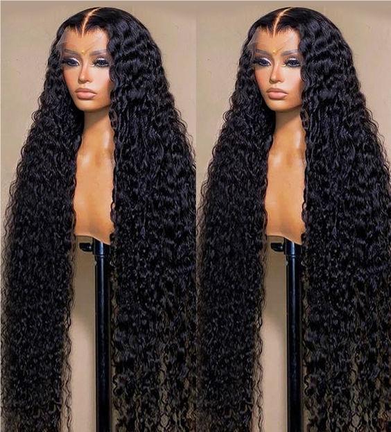 Deep Wave 13x4 HD Pre Bleached Knots 200% Lace Front Wig Melt All Skin Tone 2024 Clearance