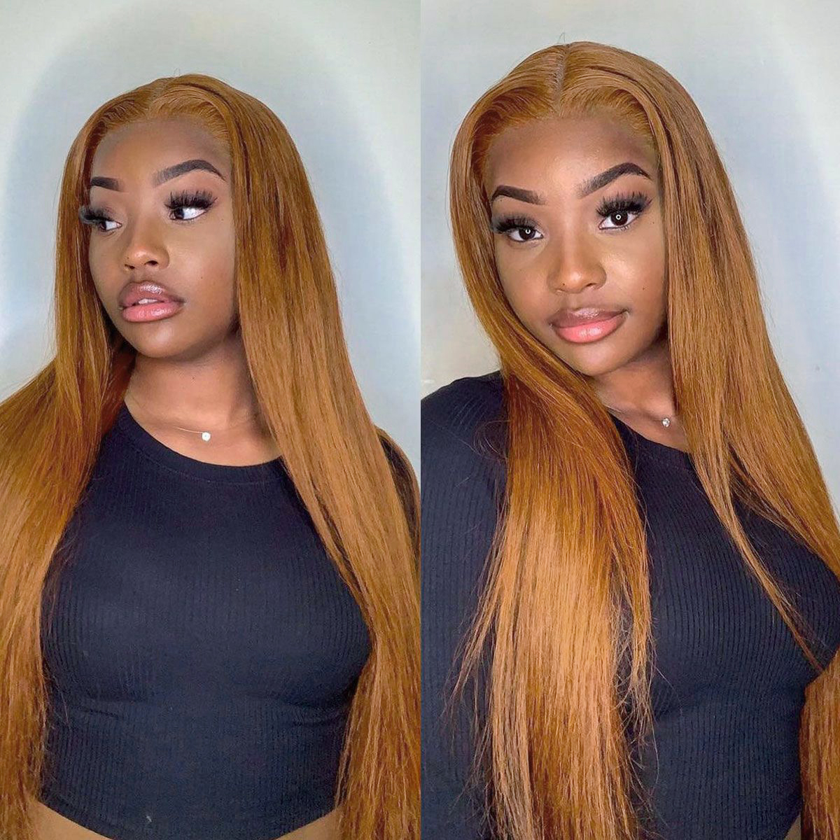 Ginger Straight Wear Go Wig 6x4 Lace Closure 180% Density Color Glueless Wig | BGMgirl Hair
