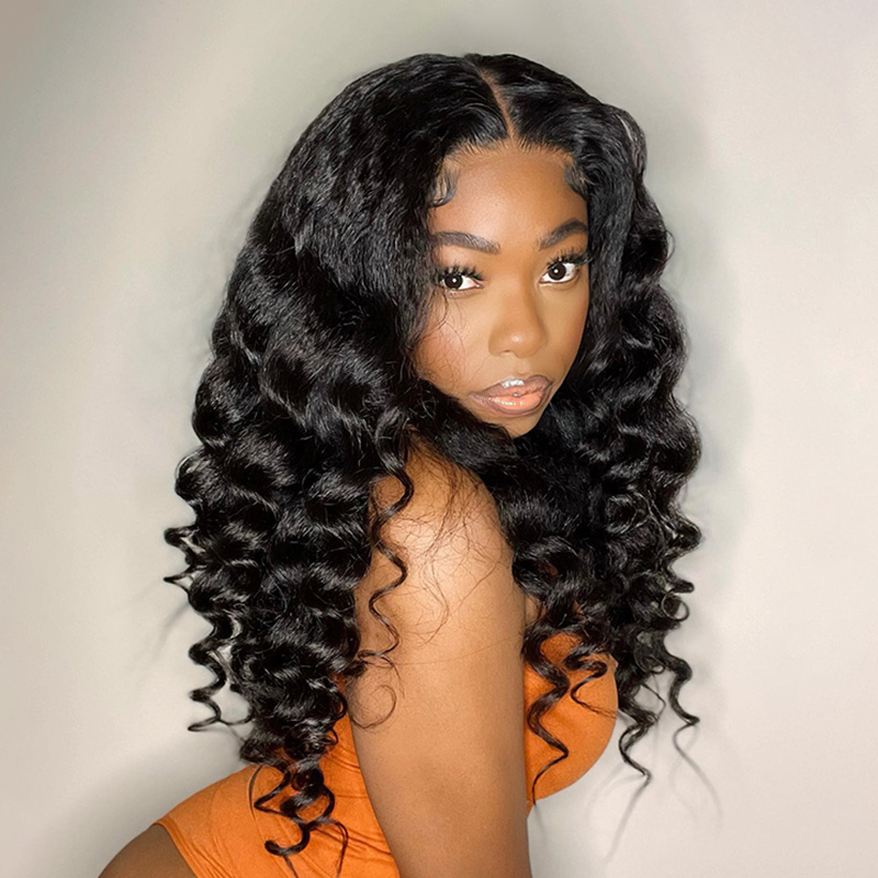 Wand Curly Kinky Straight HD Lace Front Wig | BGM Hair
