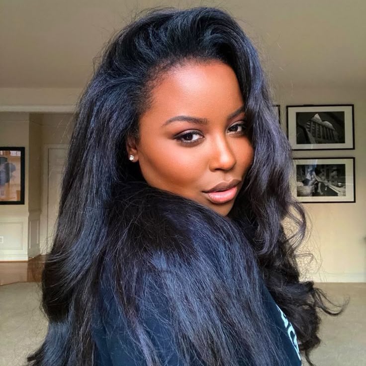 Kinky Straight Half Wig Lightweight Wigs